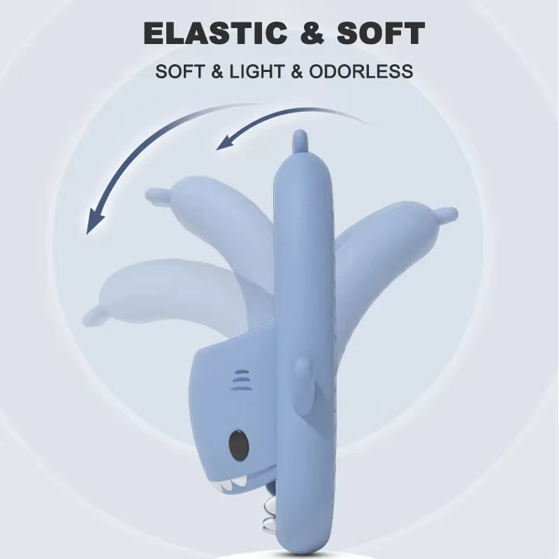 Fashion Shark Slippers for Women Men Outdoor Beach Slides Bathroom Non-Slip Thick Sandals Home Couple Flat Shoe Shark Flip Flops
