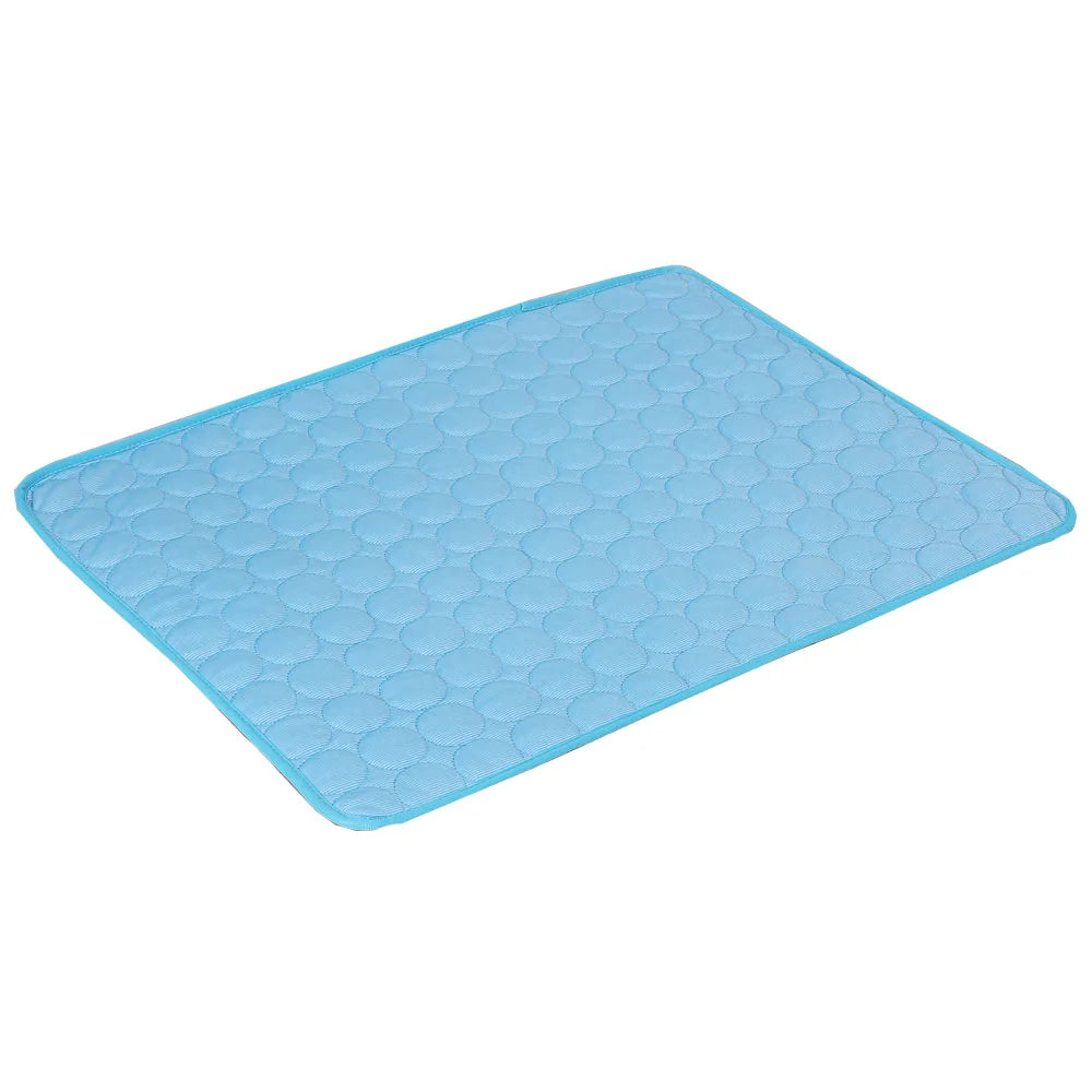 Pet Cooling Mat Dog Cat Sleeping Pad Cool Ice Silk Moisture-Proof Mattress Cushion Summer Small Animal Cold Bed 5 Sizes