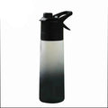 1-4PCS Large Capacity Spray Water Bottle with Straw Gradient Frosted Portable Outdoor Sports Travel Mist Sprayer Reusable Cup