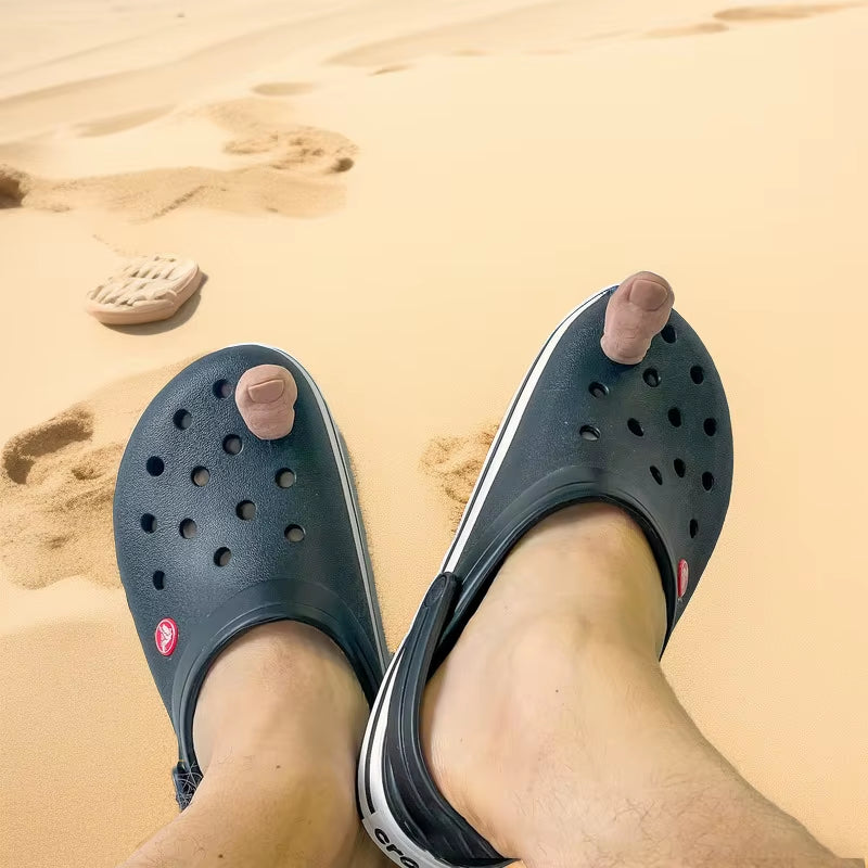 1Pc Simulation Toe Shoe Decoration for Slippers Beach Shoes DIY Shoe Accessories Creative Cute Funny Removable