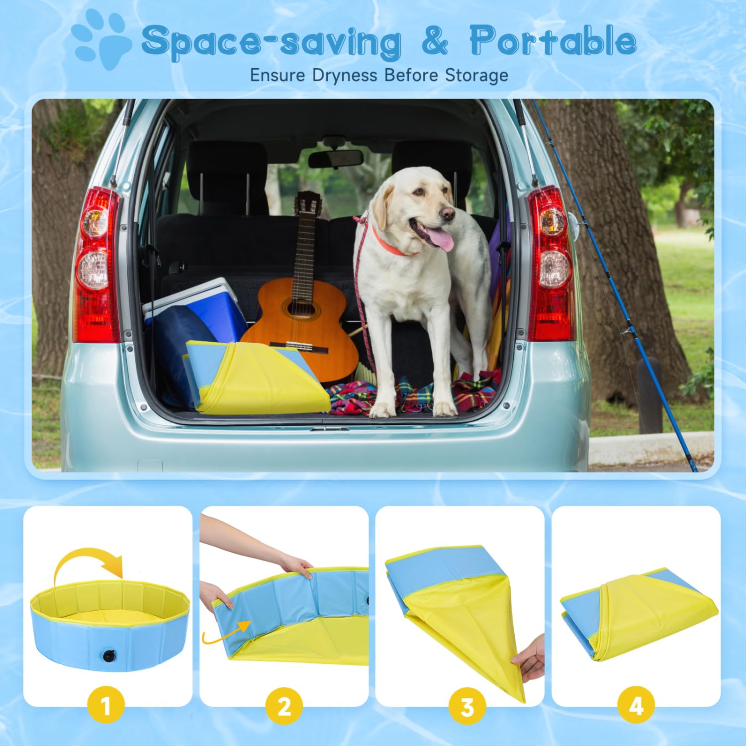 Piscina Plegable para Perros