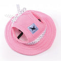 Dog Cap with Ear Holes for Small Dogs Canvas Cap Dog Baseball Beach Visor Hat Puppy Outdoor Cap Headdress Accessories Dog Caps 4