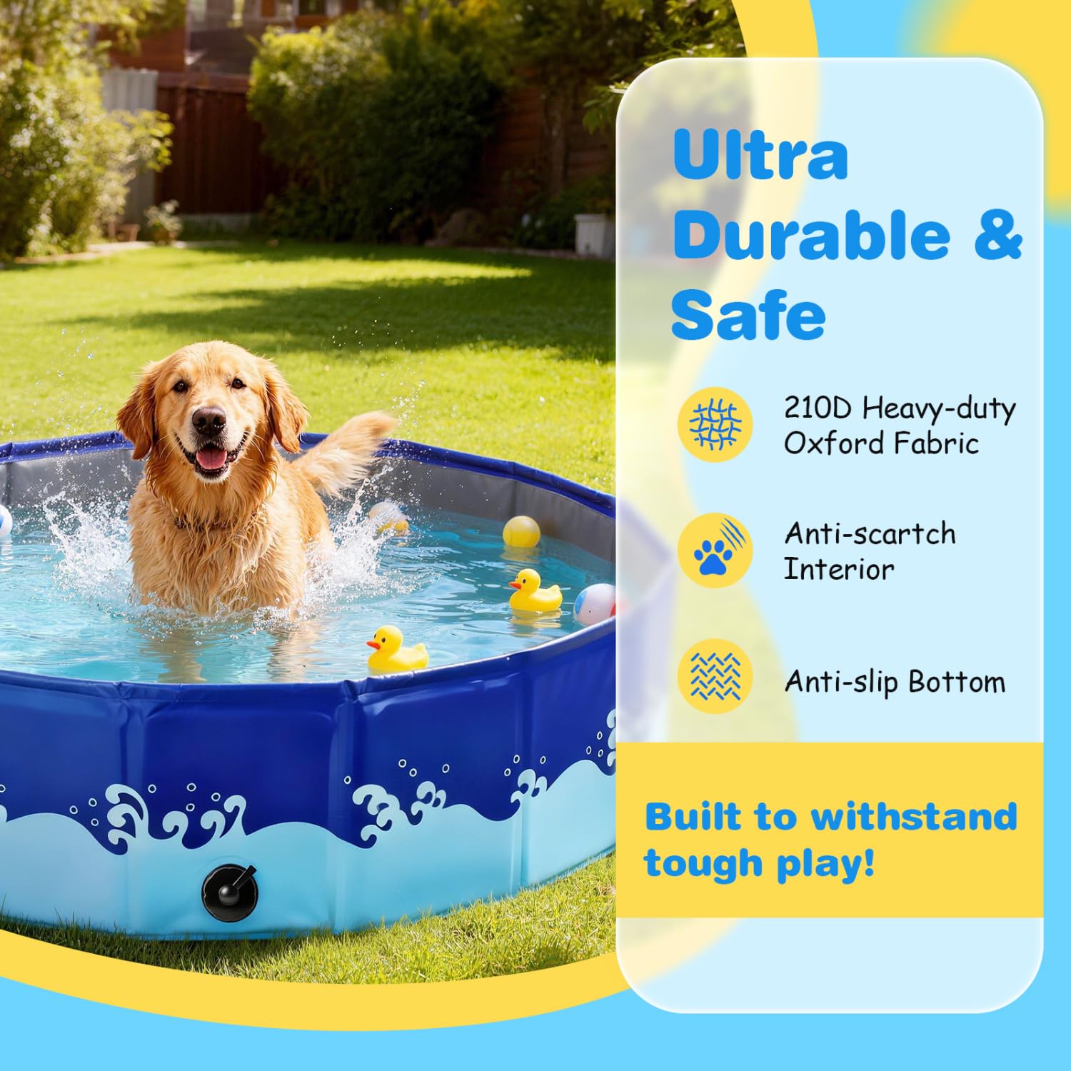 Piscina Plegable para Perros