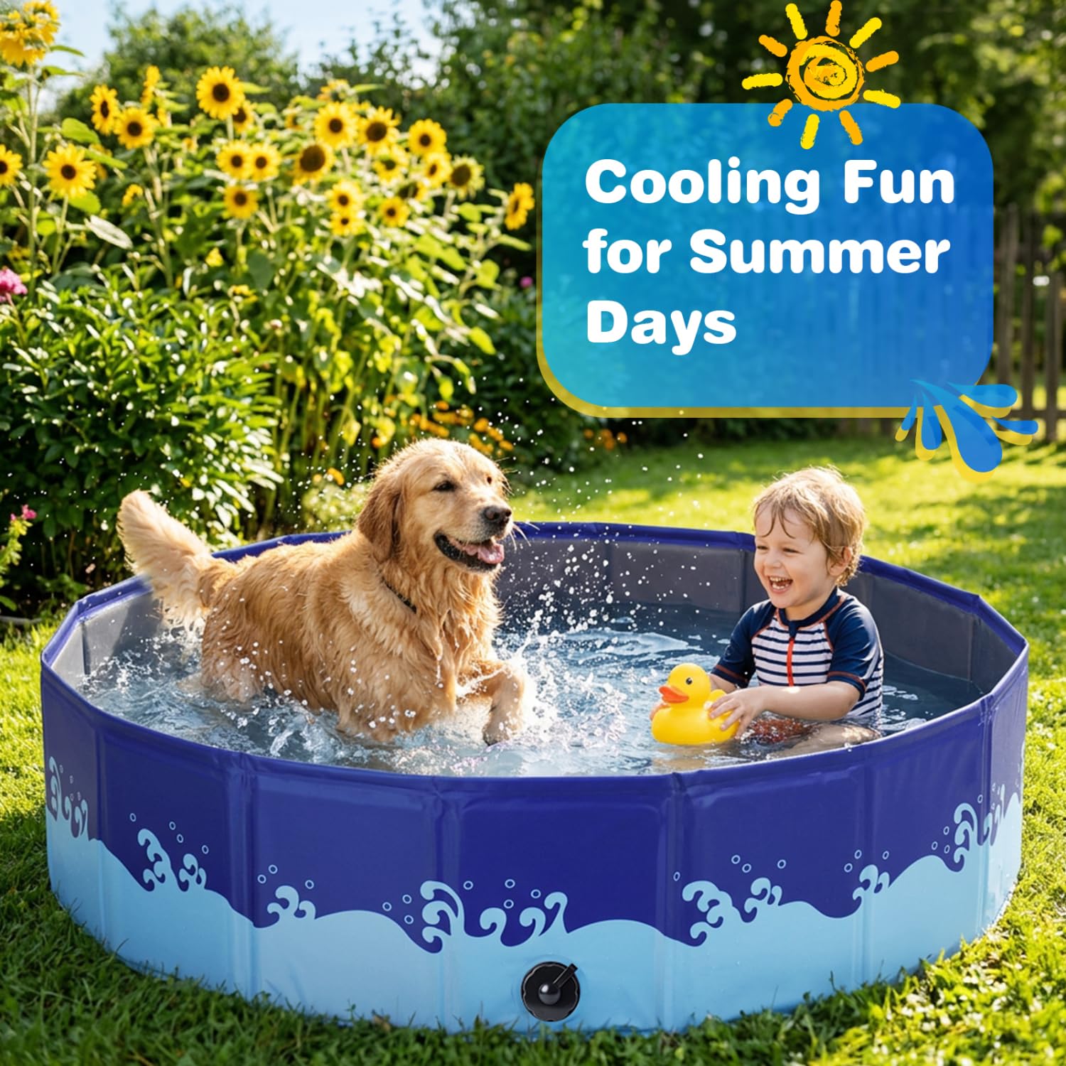 Piscina Plegable para Perros
