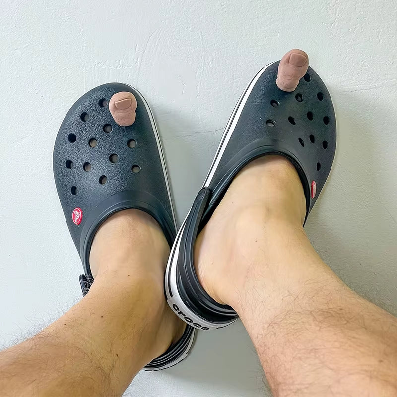 1Pc Simulation Toe Shoe Decoration for Slippers Beach Shoes DIY Shoe Accessories Creative Cute Funny Removable