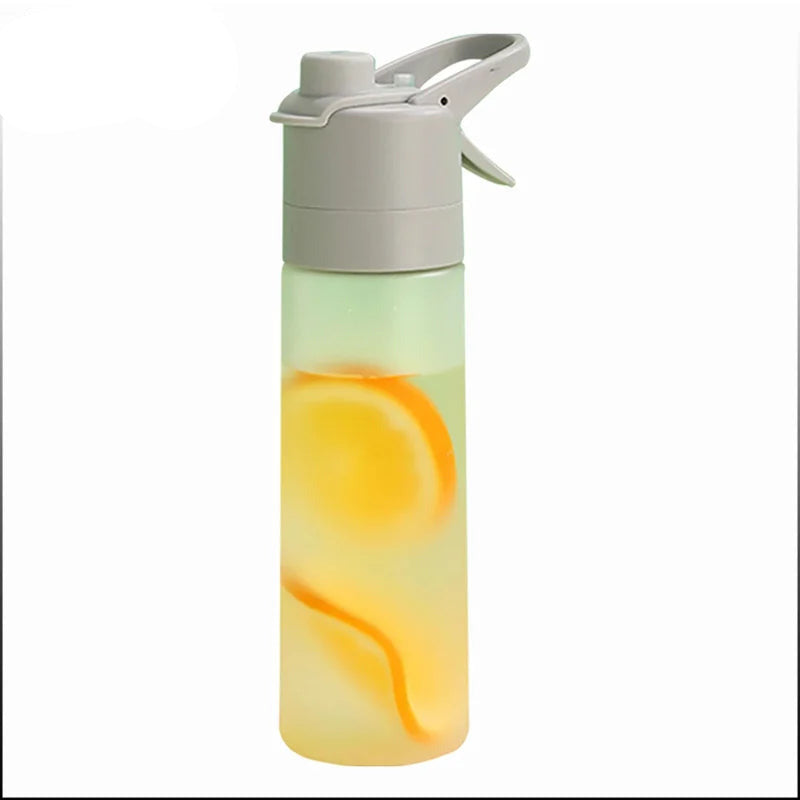 1-4PCS Large Capacity Spray Water Bottle with Straw Gradient Frosted Portable Outdoor Sports Travel Mist Sprayer Reusable Cup