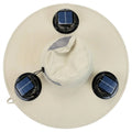 2026 New Three Solar Fan Outdoor Cooling Fan Hat — Sun Protection Hat with Solar Fan,Three-Power Rechargeable Fan,Outdoor Water-Resistant Fan Hat,Ideal for Sporting Events,Unisex Design Tiktokshopspringglowup